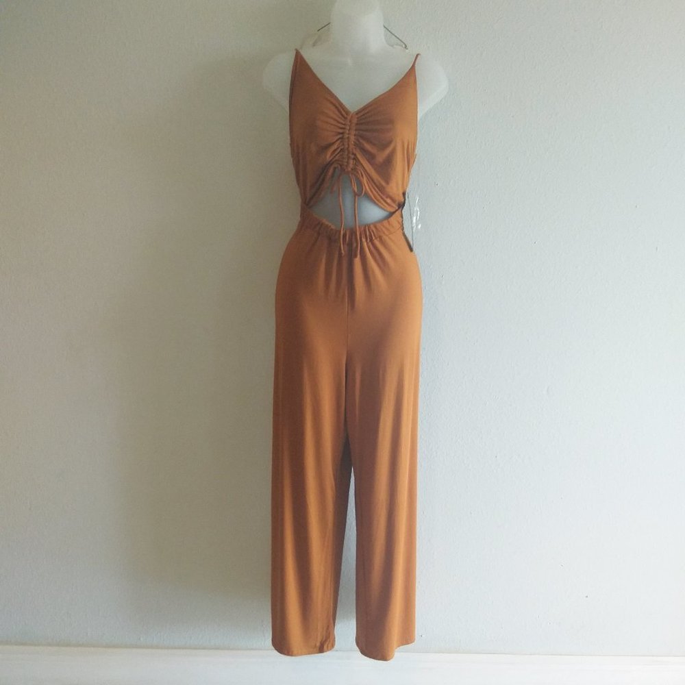 Minette Caramel Womens Jumpsuit